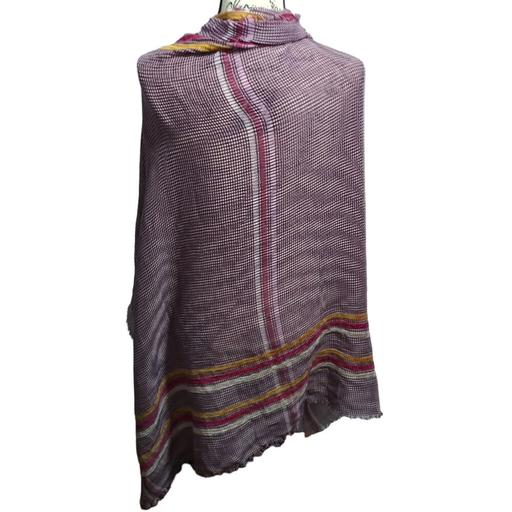 CollectionEighteen Purple Plaid Shawl Wrap Scarf Size OS - Picture 2 of 7